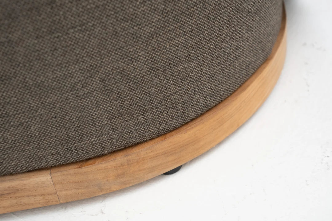 TORINO LOUNGE CHAIR ALUMINIUM TEAK CHARCOL NAT
