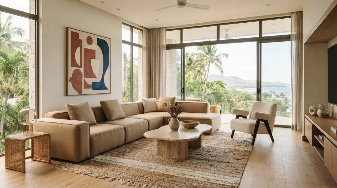 Sofás modernos: geometría, confort y armonía para tu sala