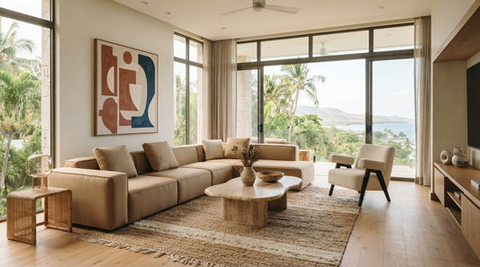 Sofás modernos: geometría, confort y armonía para tu sala