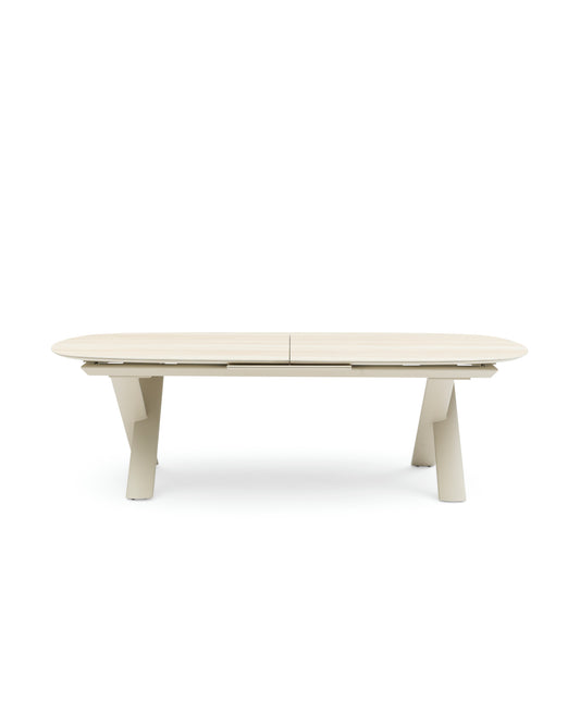 ALBASTRO ORGANIC - ALUMINIUM FRAME WITH CERMIC TABLE TOP