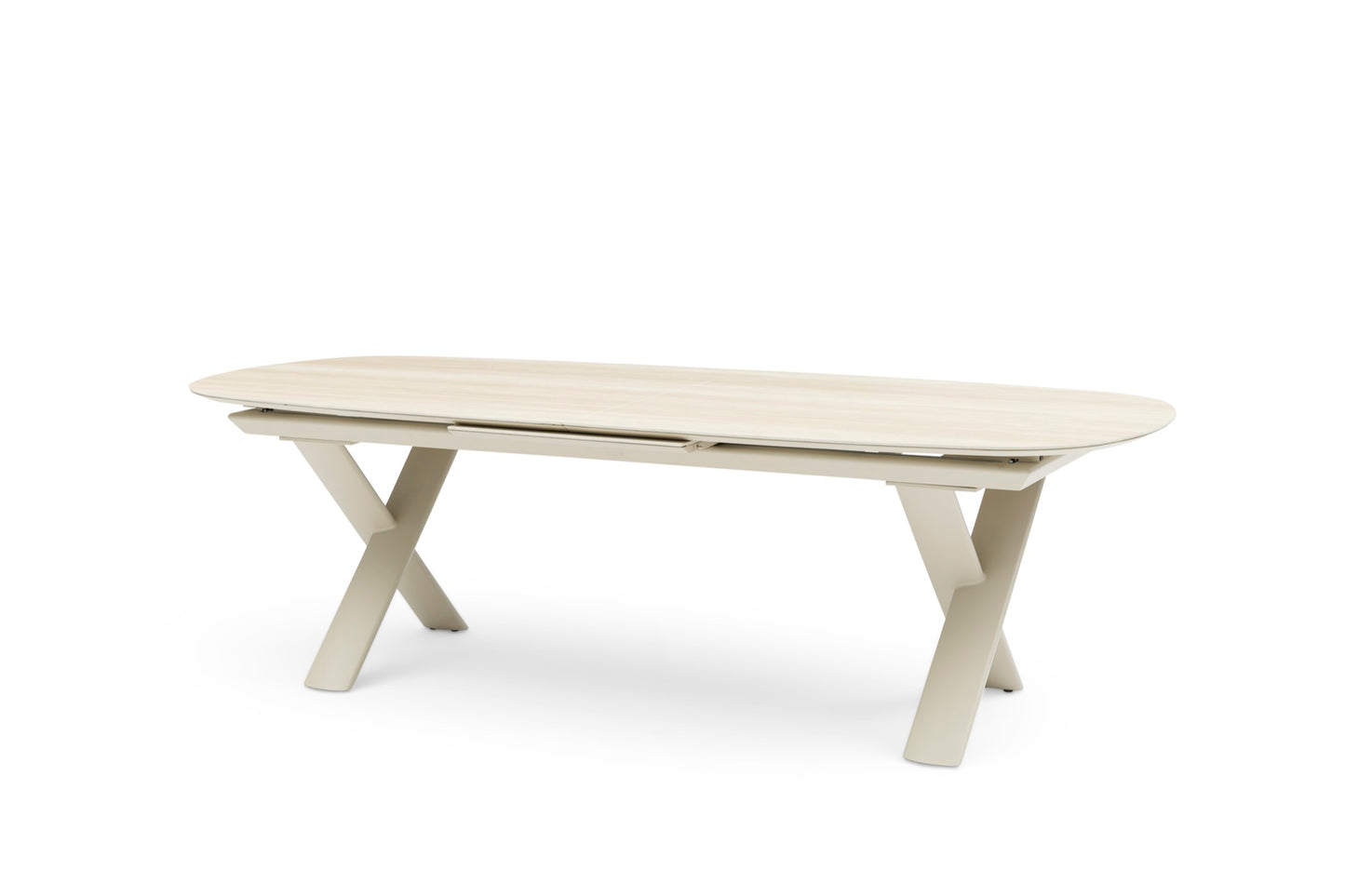 ALBASTRO ORGANIC - ALUMINIUM FRAME WITH CERMIC TABLE TOP