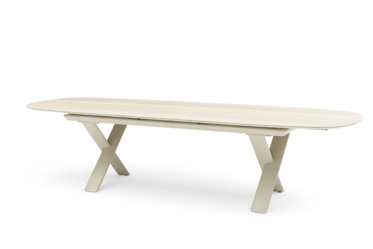 ALBASTRO ORGANIC - ALUMINIUM FRAME WITH CERMIC TABLE TOP