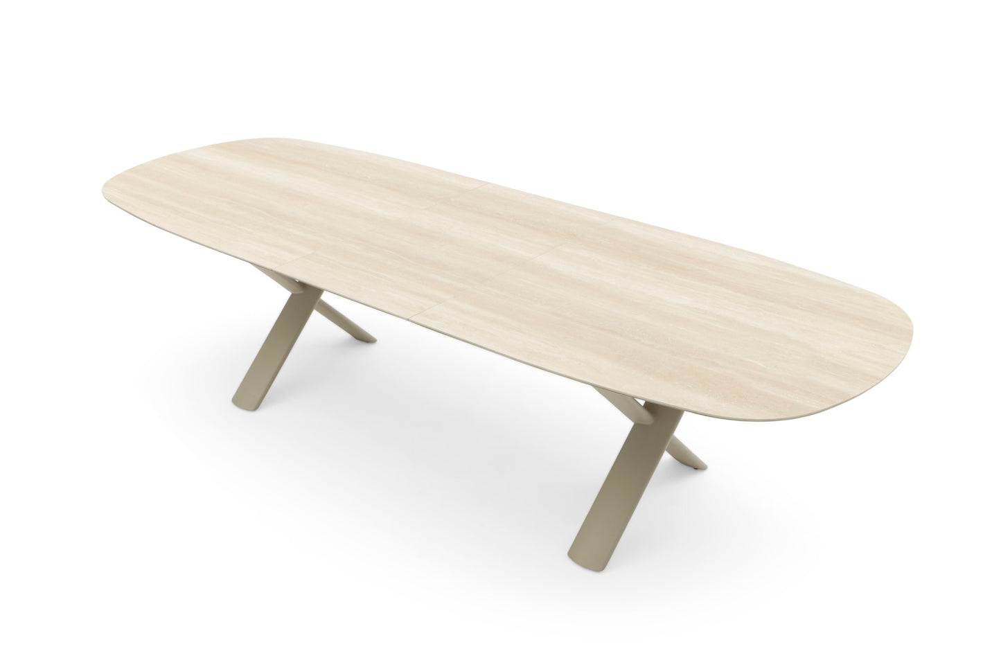 ALBASTRO ORGANIC - ALUMINIUM FRAME WITH CERMIC TABLE TOP