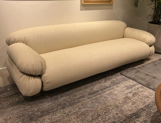 SOFA  SESAN N CAT D DIONEA01 MATT BLACK CHROME T127 DARK WALNUT  2.40 MT
