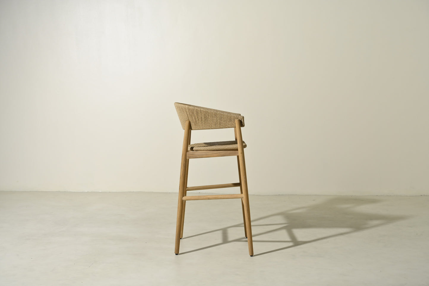 CAMPANIA TEAK NATURAL BAR STOOL