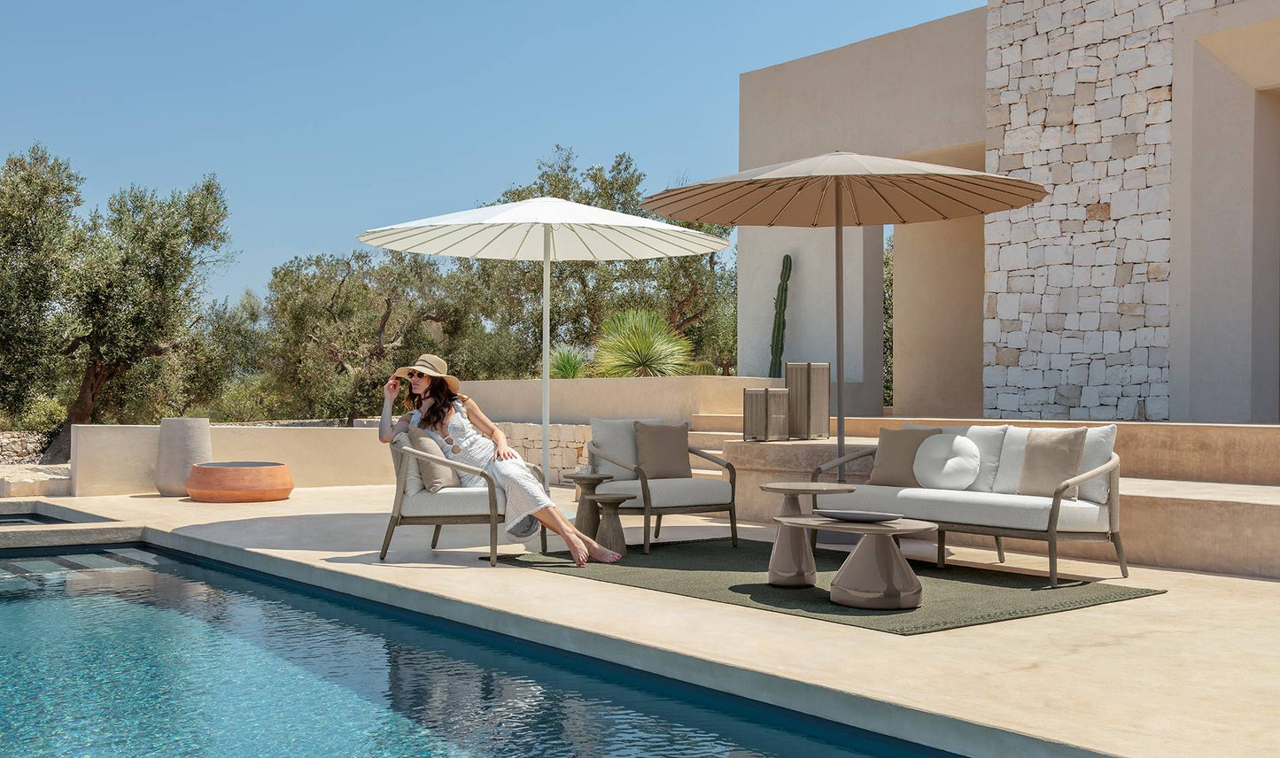 SOFA CAV 02351 RHODE TEAK 25 SMOOTH NATURAL