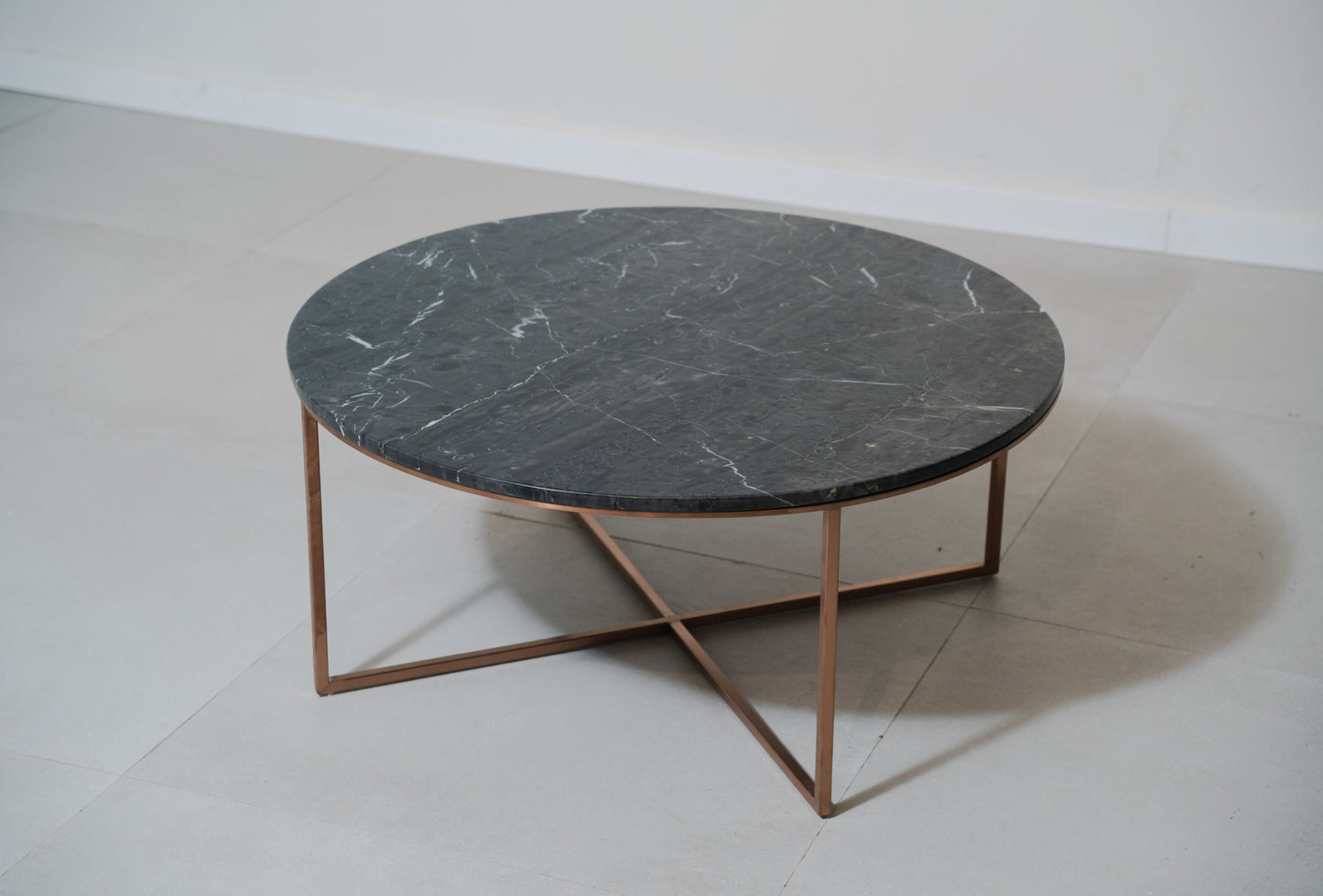 Black Marble/Gold Center Table - Sale