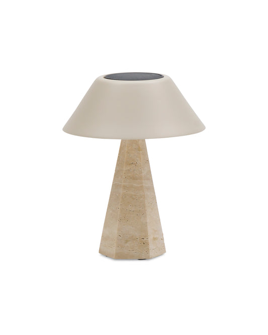 LAMP SPARK CONE TRAVERTINE