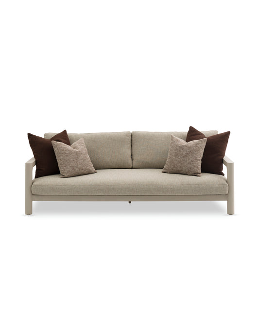 TOLO SOFA 3 SEATER - FULL ALUMINIUM EXTERIOR MOCHA