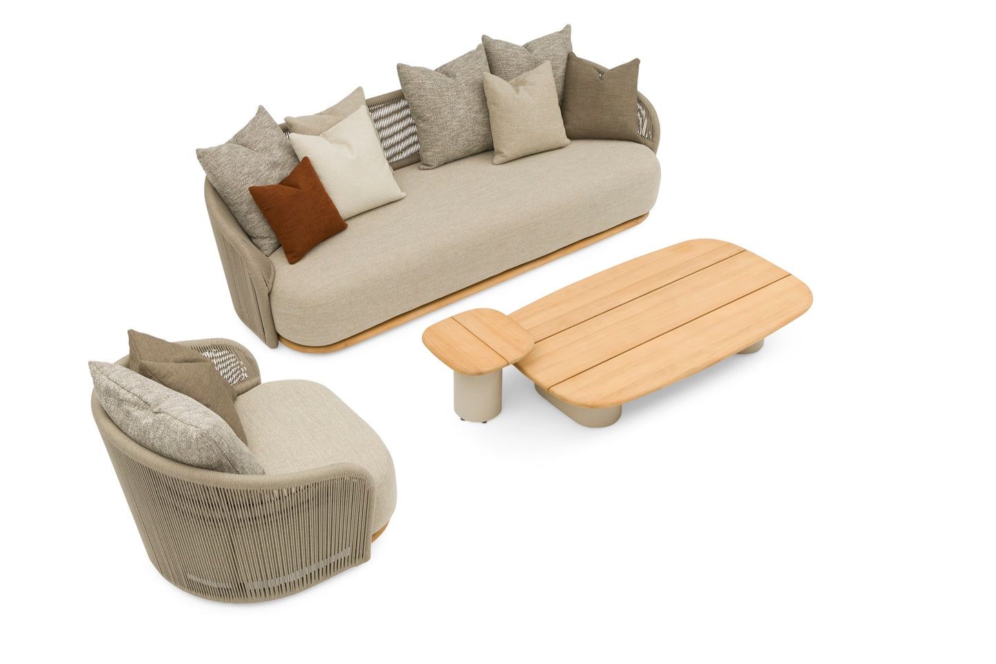 SILLÓN GIRATORIO WAVE MOKA